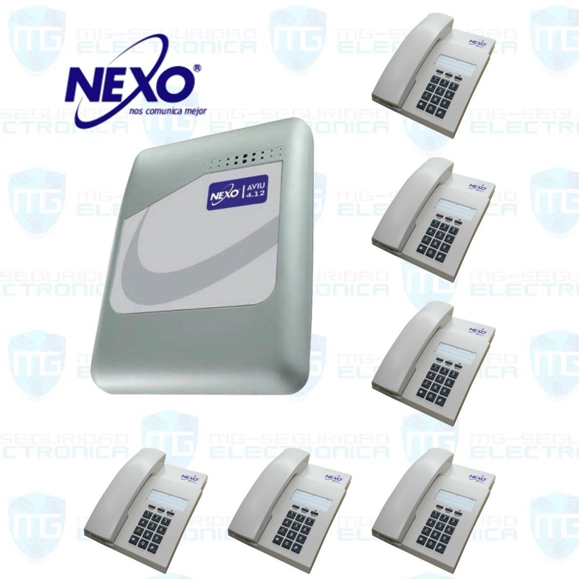 Central y 6 teléfonos.